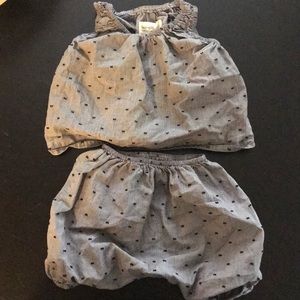 Boy + Girl dark blue print set